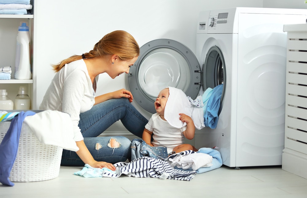 خشک نشدن لباس ها در ماشین لباسشویی